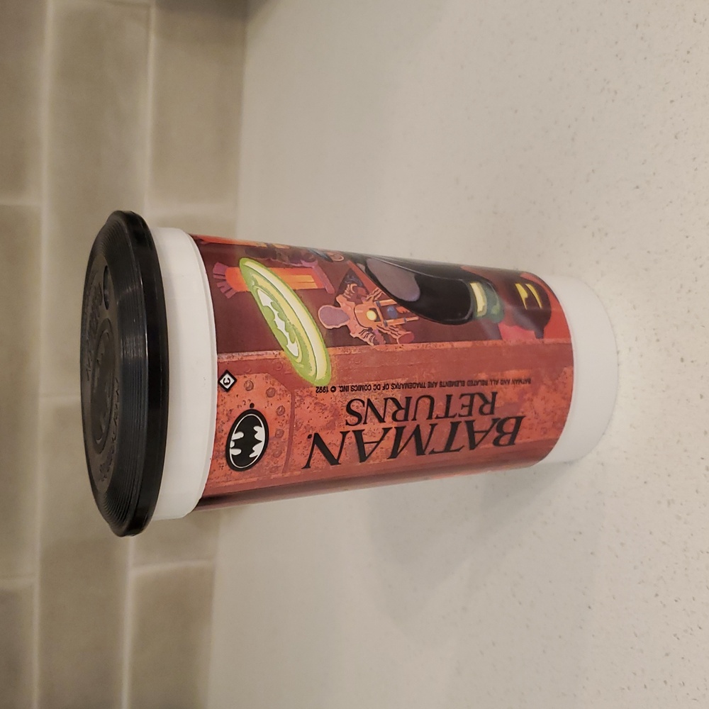 Batman Returns Vintage Movie Cup with Lid